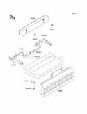 Seat Diagram and Parts List for KAF620-A3  Kawasaki 