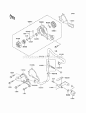 Water Pump Diagram and Parts List for KAF620-C6  Kawasaki 