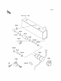 Fuel Pump Diagram and Parts List for KAF620-A3  Kawasaki 
