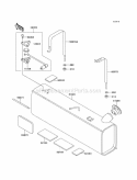 Fuel Tank Diagram and Parts List for KAF620-C6  Kawasaki 