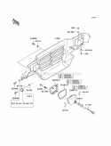 Headlights Diagram and Parts List for KAF620-E5  Kawasaki 