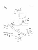 Rear Suspension Diagram and Parts List for KAF620-F3  Kawasaki 