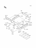 Carriers Diagram and Parts List for KAF620-G5  Kawasaki 