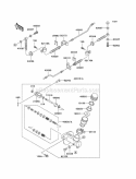 Master Cylinder Diagram and Parts List for KAF620-G4  Kawasaki 