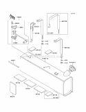 Fuel Tank Diagram and Parts List for KAF620-G5  Kawasaki 