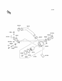 Air Cleaner-Belt Converter Diagram and Parts List for KAF620-E4  Kawasaki 