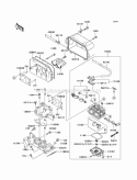 Carburetor Diagram and Parts List for KAF620-G6F 2006 Kawasaki 