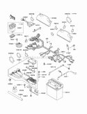 Chassis Electrical Equipment Diagram and Parts List for KAF620-G8F 2008 Kawasaki 