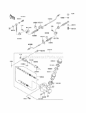 Master Cylinder Diagram and Parts List for KAF620-G6F 2006 Kawasaki 