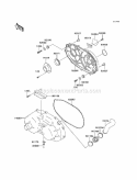 Converter Cover Diagram and Parts List for KAF620-G6F 2006 Kawasaki 