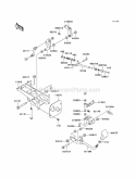Shift Levers Diagram and Parts List for KAF620-G6F 2006 Kawasaki 