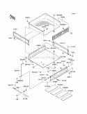 Carriers Diagram and Parts List for KAF620-H1  Kawasaki 