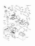 Chassis Electrical Equipment Diagram and Parts List for KAF620-H1  Kawasaki 