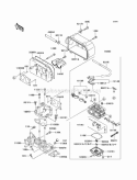 Carburetor Diagram and Parts List for KAF620-H3  Kawasaki 