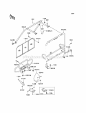 Guards/Cab Frame Diagram and Parts List for KAF620-H3  Kawasaki 