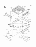 Carrier Diagram and Parts List for KAF620-H3  Kawasaki 