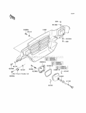 Headlights Diagram and Parts List for KAF620-H3  Kawasaki 