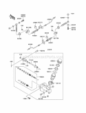 Master Cylinder Diagram and Parts List for KAF620-H3  Kawasaki 