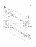 Drive Shaft-Propeller Diagram and Parts List for KAF620-E4  Kawasaki 