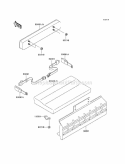 Seat Diagram and Parts List for KAF620-H3  Kawasaki 