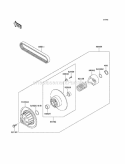 Driven Converter Diagram and Parts List for KAF620-E4  Kawasaki 