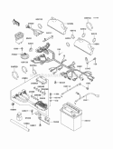Chassis Electrical Equipment Diagram and Parts List for KAF620-H6F 2006 Kawasaki 