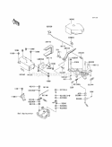 Control Diagram and Parts List for KAF620-H7F 2007 Kawasaki 