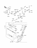 Master Cylinder Diagram and Parts List for KAF620-H7F 2007 Kawasaki 
