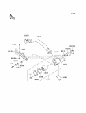 Air Cleaner-Belt Converter Diagram and Parts List for KAF620-H6F 2006 Kawasaki 