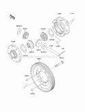 Differential Diagram and Parts List for KAF620-H7F 2007 Kawasaki 