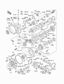 Drive Shaft-Front Diagram and Parts List for KAF620-H7F 2007 Kawasaki 