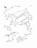 Fenders Diagram and Parts List for KAF620-H7F 2007 Kawasaki 