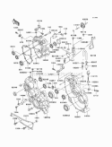 Gear Box Diagram and Parts List for KAF620-H7F 2007 Kawasaki 