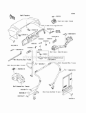 Part Location Diagram of 56053-7528 Kawasaki Label-Specification, C