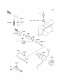 Fuel Pump Diagram and Parts List for KAF620-J1 2005 Kawasaki 
