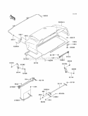 Fenders Diagram and Parts List for KAF620-J7F 2007 Kawasaki 