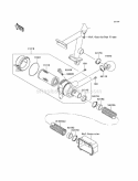 Air Cleaner Diagram and Parts List for KAF620-K1 2005 Kawasaki 