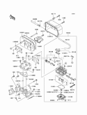 Carburetor Diagram and Parts List for KAF620-K1 2005 Kawasaki 