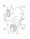 Crankcase Diagram and Parts List for KAF620-K1 2005 Kawasaki 