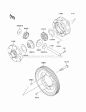 Differential Diagram and Parts List for KAF620-K1 2005 Kawasaki 