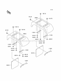 Rear Fenders Diagram and Parts List for KAF620-K1 2005 Kawasaki 