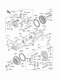 Rear Hubs/Brakes Diagram and Parts List for KAF620-K1 2005 Kawasaki 
