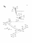 Rear Suspension Diagram and Parts List for KAF620-K1 2005 Kawasaki 