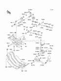 Shift Levers Diagram and Parts List for KAF620-K1 2005 Kawasaki 