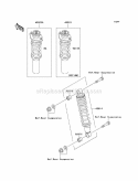 Shock Absorbers Diagram and Parts List for KAF620-K1 2005 Kawasaki 