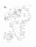 Water Pump Diagram and Parts List for KAF620-K1 2005 Kawasaki 
