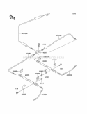 Brake Piping Diagram and Parts List for KAF620-J6F 2006 Kawasaki 