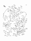 Guards/Cab Frame Diagram and Parts List for KAF620-K6F 2006 Kawasaki 