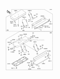 Seat Diagram and Parts List for KAF620-K6F 2006 Kawasaki 