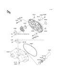 Converter Cover Diagram and Parts List for KAF620-E7F 2007 Kawasaki 